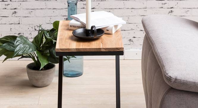 Chiffon Side Table (Semi Gloss Finish, Honey Oak) by Urban Ladder - Front View Design 1 - 361774