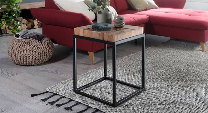 Erte Side Table (Natural, Semi Gloss Finish) by Urban Ladder - Cross View Design 1 - 361802