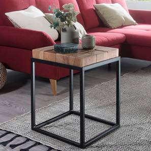 woodenmood Erte Solid Wood Side Table in Semi Gloss Natural Finish-picture-13