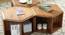 Etienne Side Table (Semi Gloss Finish, PROVINCIAL TEAK) by Urban Ladder - Design 1 Side View - 361817