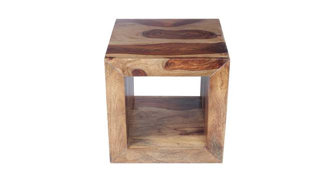 Evrard Side Table (Semi Gloss Finish, PROVINCIAL TEAK) by Urban Ladder - Front View Design 1 - 361821