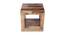 Evrard Side Table (Semi Gloss Finish, PROVINCIAL TEAK) by Urban Ladder - Front View Design 1 - 361821