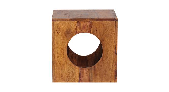 Fabrice Side Table (Semi Gloss Finish, Honey Oak) by Urban Ladder - Front View Design 1 - 361834
