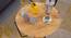 Fabron Side Table (Natural, Semi Gloss Finish) by Urban Ladder - Front View Design 1 - 361840