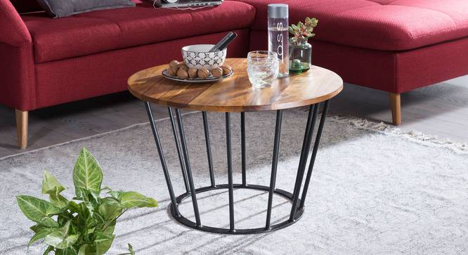 Fevre Side Table (Semi Gloss Finish, Honey Oak) by Urban Ladder - Cross View Design 1 - 361845