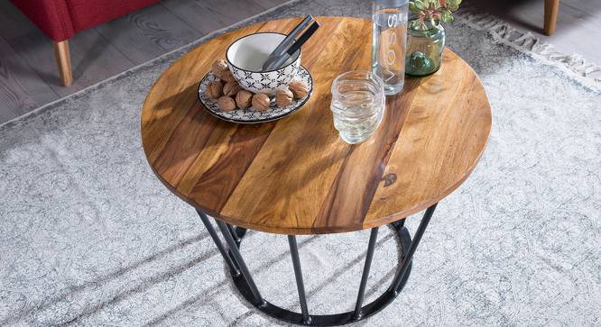 Fevre Side Table (Semi Gloss Finish, Honey Oak) by Urban Ladder - Front View Design 1 - 361846