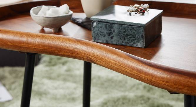 Florent Side Table (Semi Gloss Finish, Honey Oak) by Urban Ladder - Rear View Design 1 - 361858