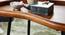 Florent Side Table (Semi Gloss Finish, Honey Oak) by Urban Ladder - Rear View Design 1 - 361858