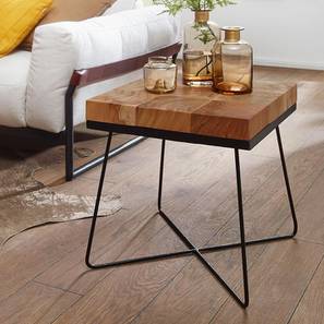 woodenmood Foy Solid Wood Side Table in Semi Gloss Natural Finish-picture-12