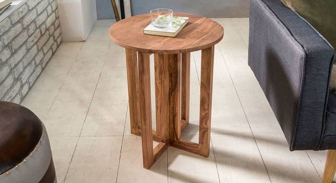 Grosvenor Side Table (Natural, Semi Gloss Finish) by Urban Ladder - Cross View Design 1 - 361871