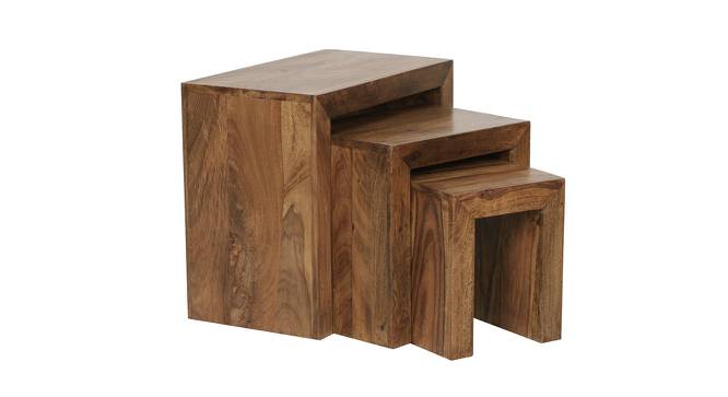 Harvey Side Table (Semi Gloss Finish, Honey Oak) by Urban Ladder - Cross View Design 1 - 361893