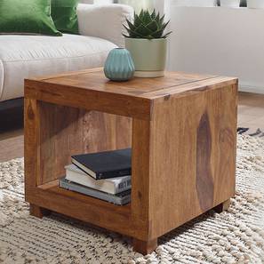 woodenmood Finebuy Solid Wood Side Table in Semi Gloss Honey Oak Finish-picture-10