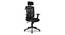 Bonai High Back Office Chair (Black) by Urban Ladder - Cross View Design 1 - 361964