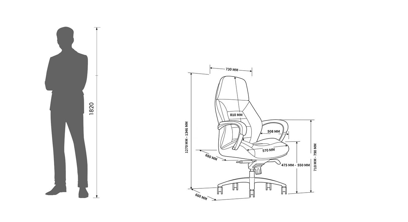 Boss Study Chair With Headrest in Brown Colour Urban Ladder
