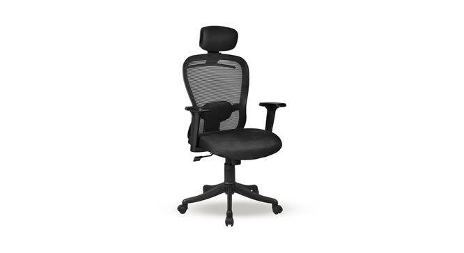 Butterfly High Back Office Chair (Black) by Urban Ladder - Cross View Design 1 - 361986