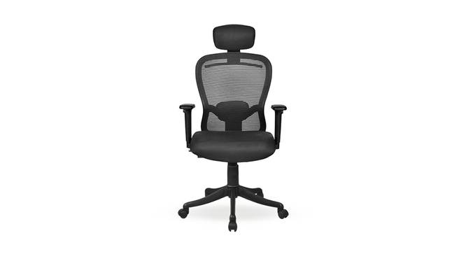 Butterfly High Back Office Chair (Black) by Urban Ladder - Front View Design 1 - 361987