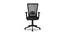 Majesty Medium Back Office Chair (Black) by Urban Ladder - Front View Design 1 - 362029