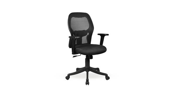 Marvel Medium Back Office Chair (Black) by Urban Ladder - Cross View Design 1 - 362042