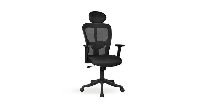 Matrix High Back Office Chair (Black) by Urban Ladder - Cross View Design 1 - 362047