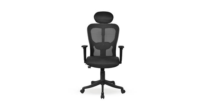 Matrix High Back Office Chair (Black) by Urban Ladder - Front View Design 1 - 362048