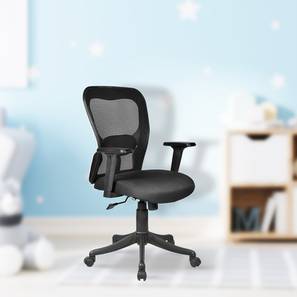 Office Chairs Design Matrix Plastic Study Chair in Black Colour