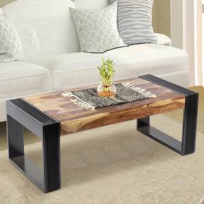 Tables In Chandigarh Design Hudson Rectangular Solid Wood Coffee Table in Natural Finish