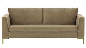 Chrislay Fabric Sofa (Beige Velvet)