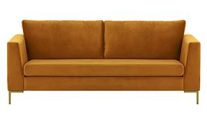 Chrislay Fabric Sofa (Mustard Velvet)