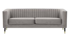 Marvale Modren Fabric Sofa (Sliver Velvet)