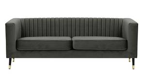 Marvale Modren Fabric Sofa (Graphite Grey Velvet)
