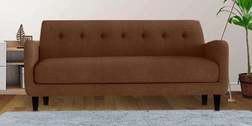 Boston Fabric Sofa (Brown) by Urban Ladder - - 