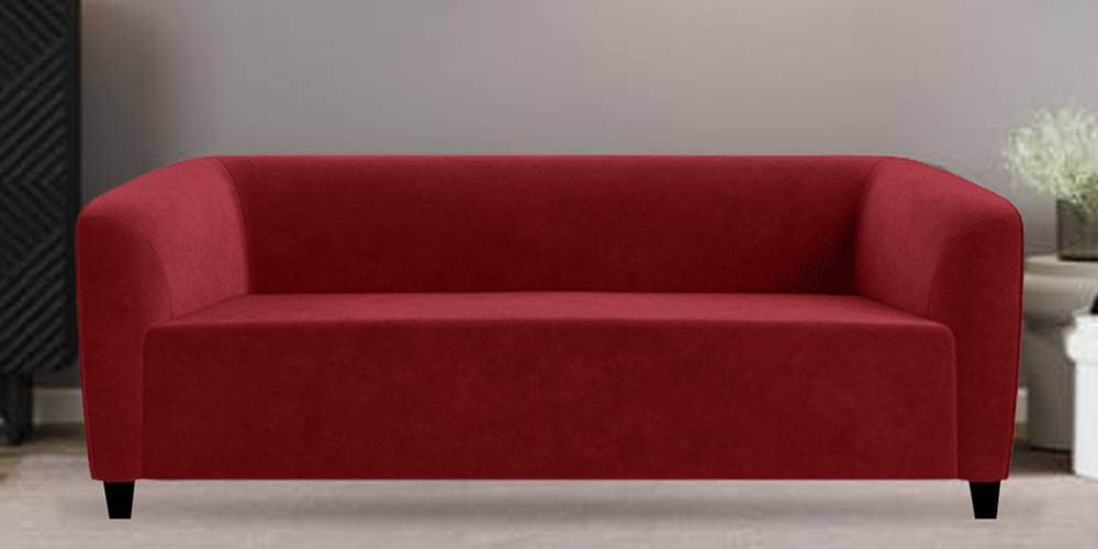 Berlin Fabric Sofa (Maroon) by Urban Ladder - - 
