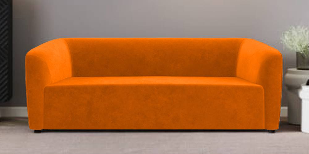 Berlin Fabric Sofa (Orange) by Urban Ladder - - 