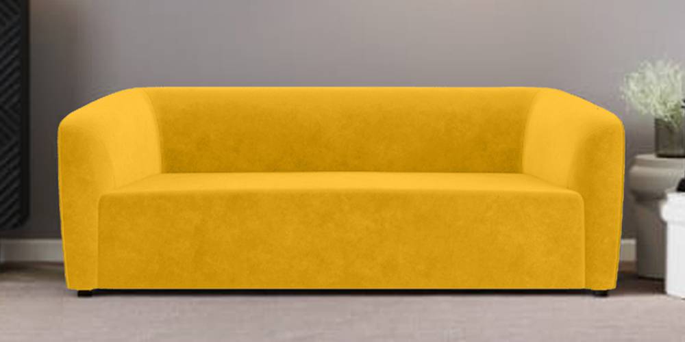 Berlin Fabric Sofa (yellow) by Urban Ladder - - 