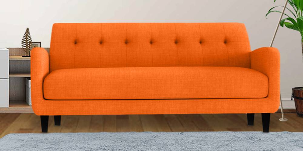 Boston Fabric Sofa (Orange) by Urban Ladder - - 