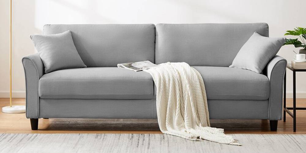 Darwin Fabric Sofa (Light Grey) by Urban Ladder - - 