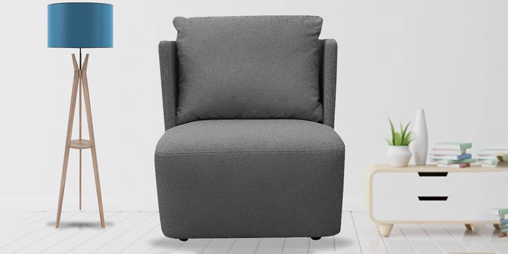 Charlotte Fabric Sofa (Grey) by Urban Ladder - - 