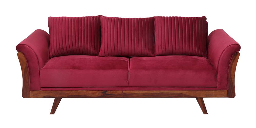 Anderson Fabric Sofa (Maroon) Urban Ladder