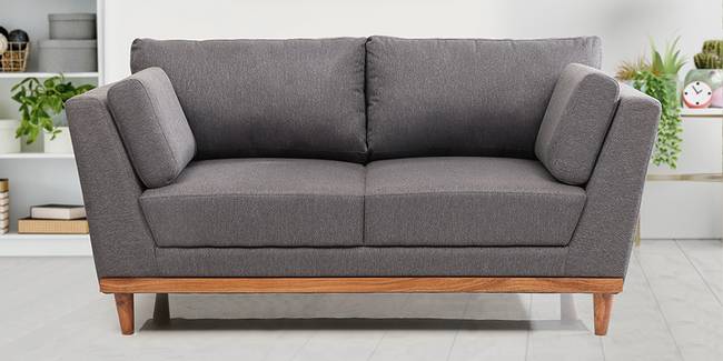 Axton Fabric Sofa (Brown) (Grey, 1-seater Custom Set - Sofas, None Standard Set - Sofas, Fabric Sofa Material, Regular Sofa Size, Regular Sofa Type)