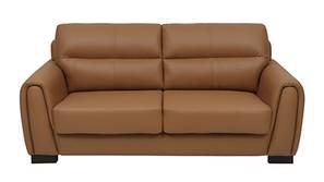 Webster Leatherette Sofa (Light Brown)