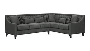 Amalfi Sectional Fabric Sofa (Grey)