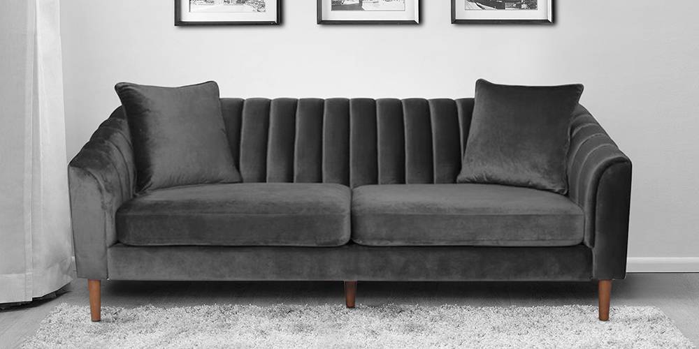 Cairns Fabric Sofa (Grey) by Urban Ladder - - 