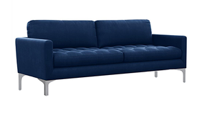 Modena Fabric Sofa (Navy Blue)