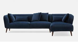 Colwell Sectional Fabric Sofa (Navy Blue)