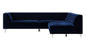 Taylor Sectional Fabric Sofa (Navy Blue)