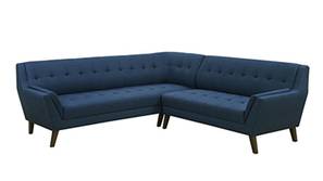 Toronto Sectional Fabric Sofa (Blue)