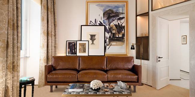 Derry Leatherette Sofa (Tan Brown) (3-seater Custom Set - Sofas, None Standard Set - Sofas, Leatherette Sofa Material, Regular Sofa Size, Regular Sofa Type, Tan Brown)