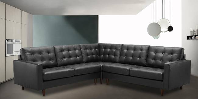 Greenbush Sectional Leatherette Sofa(Grey) (Grey, None Standard Set - Sofas, Fabric Sofa Material, Regular Sofa Size, Soft Cushion Type, Sectional Sofa Type, Left Sectional Sofa Custom Set - Sofas)