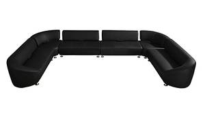 Hong Kong U Shape Leatherette Sofa(Black)