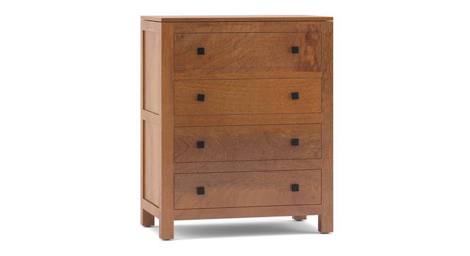 Walter Chest Of Four Drawers (Amber Walnut Finish) by Urban Ladder - Front View Design 1 - 364073